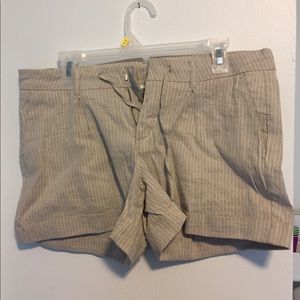 The Field Women’s Kaki pin stripped shorts